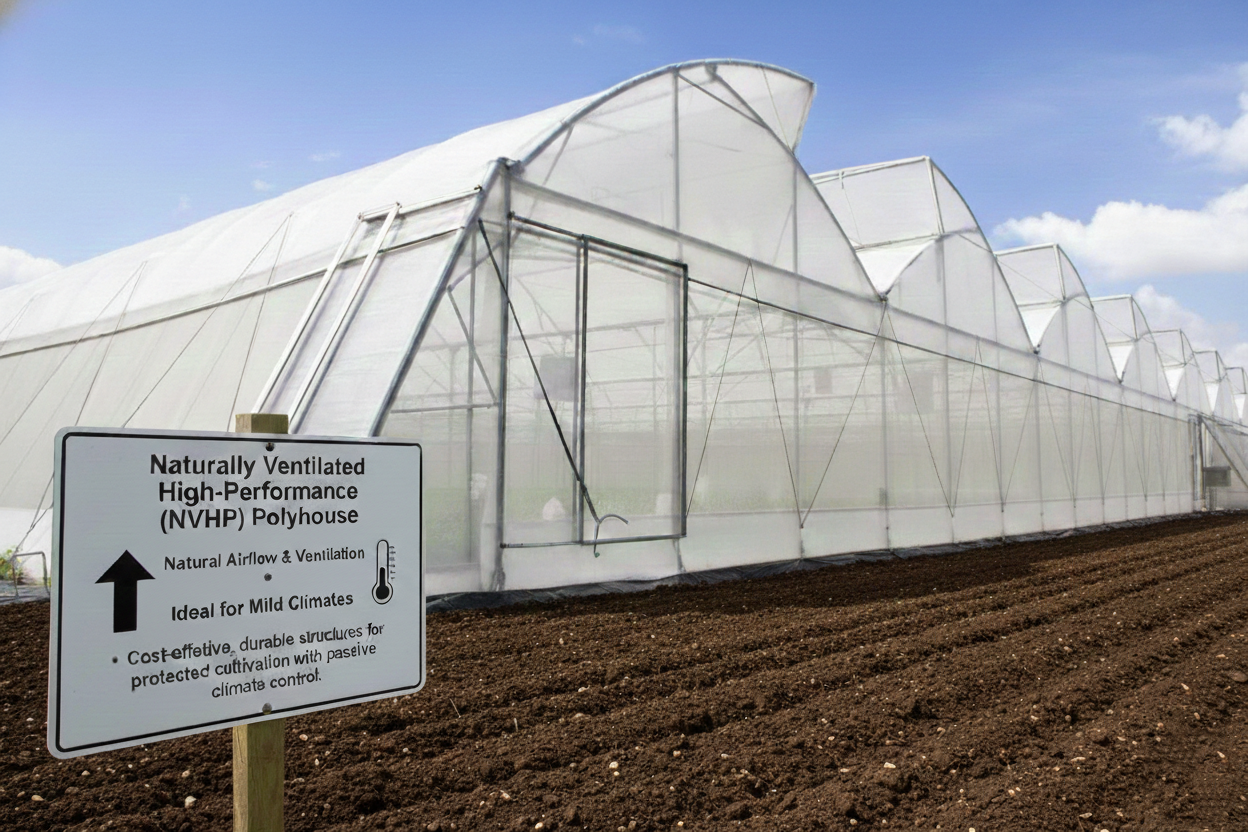 Naturally Ventilated Polyhouse
